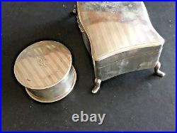 19th Century China Chinese Sterling Silver Zeesung Vanity Set 1of2