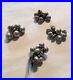 19th century Chinese antique silver buttons fine details set of 5. 4 bunches