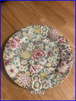 A Set Of 10 Antique Chinese 10.25 Porcelain Plates