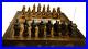 ANTIQUE CHINESE HAND CARVED FOLDING RED/BLACK WOOD & RESIN CHESS SET 11' x 22