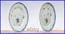 Antique Chinese Dinner Set Plate 18th c Qianlong Blue and White