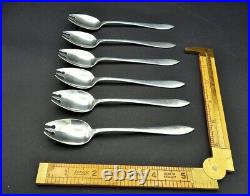 Antique Chinese Silver Ice Cream Sporks Forks Spoons Set of 6
