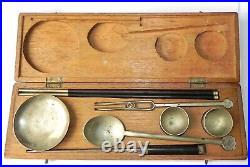 Antique Chinese trousse eating set for 2 people