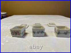 Antique Miniature Chinese Porcelain Box 1 Set of 3