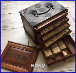 Chinese Mahjong Ma-Jong Antique/Vintage Set 144pcs M600