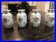 Chinese Vase Set of 4 Flowers Ceramic Vases Made In China Vintage Pristine 5.25