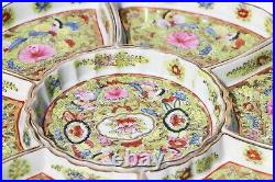 Early 20th Century Chinese Export Rose Medallion Sweetmeat Dish Set