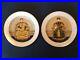 Hand Painted Chinese Qing Dynasty Emperor & Empress Porcelain Plates Set of 2