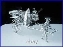 Large Antique Chinese Export Table Rickshaw Condiment Set c. 1900 Shing Wo