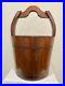 Large Antique Southern Chinese Post Qing Dynasty Period Wooden Bucket Set of 2