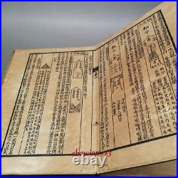 Old antique Chinese book Fa Hua sutra Four books a set