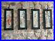 Set-Chinese Hand Painted Four Beauties on Porcelain in Black Hand Carved Frame