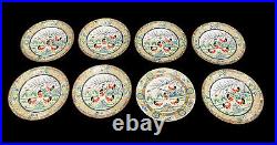 Set Of 12 Antique Chinese Porcelain Dishes With Chicken Theme